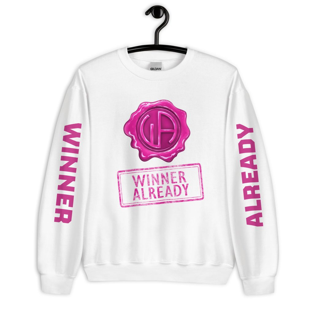 Win Stamp Pink | Unisex Sweatshirt