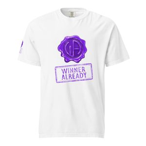 Win Stamp Purple | Unisex garment-dyed heavyweight t-shirt