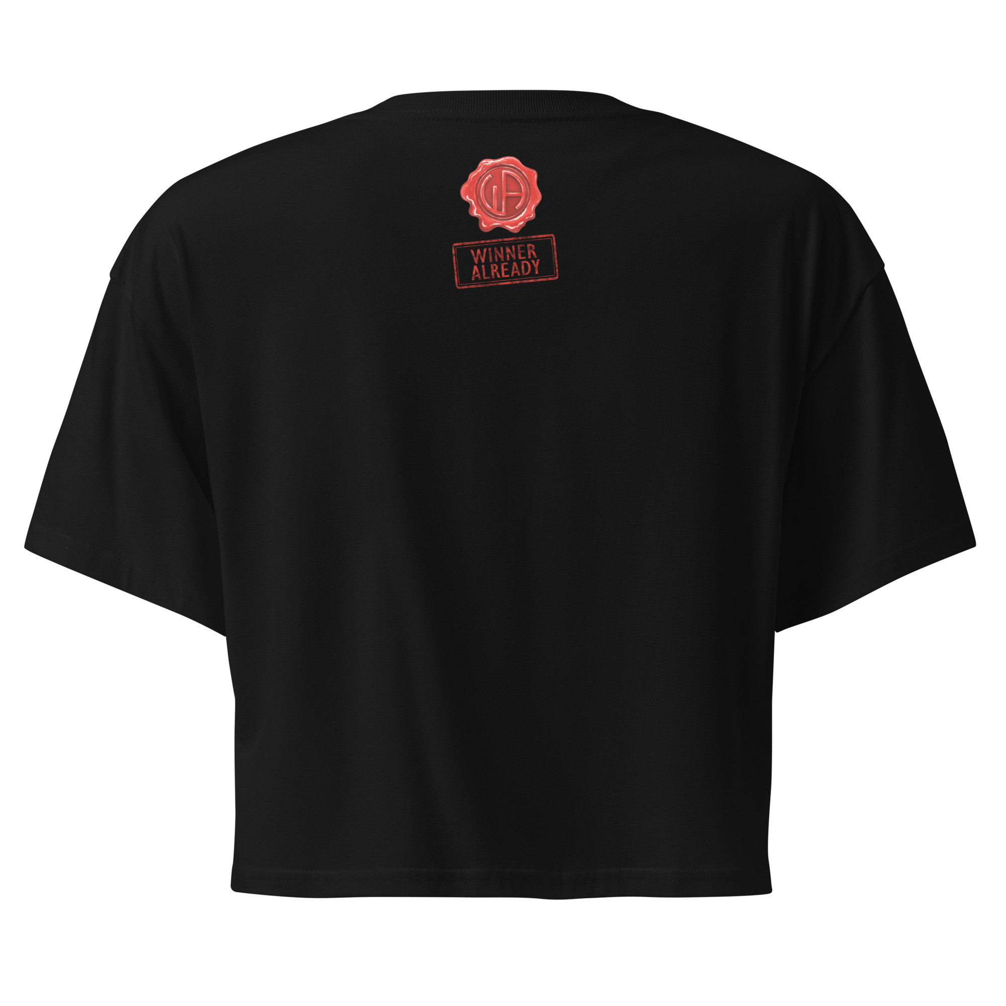 Win Stamp Red | Women’s crop top - Image 2