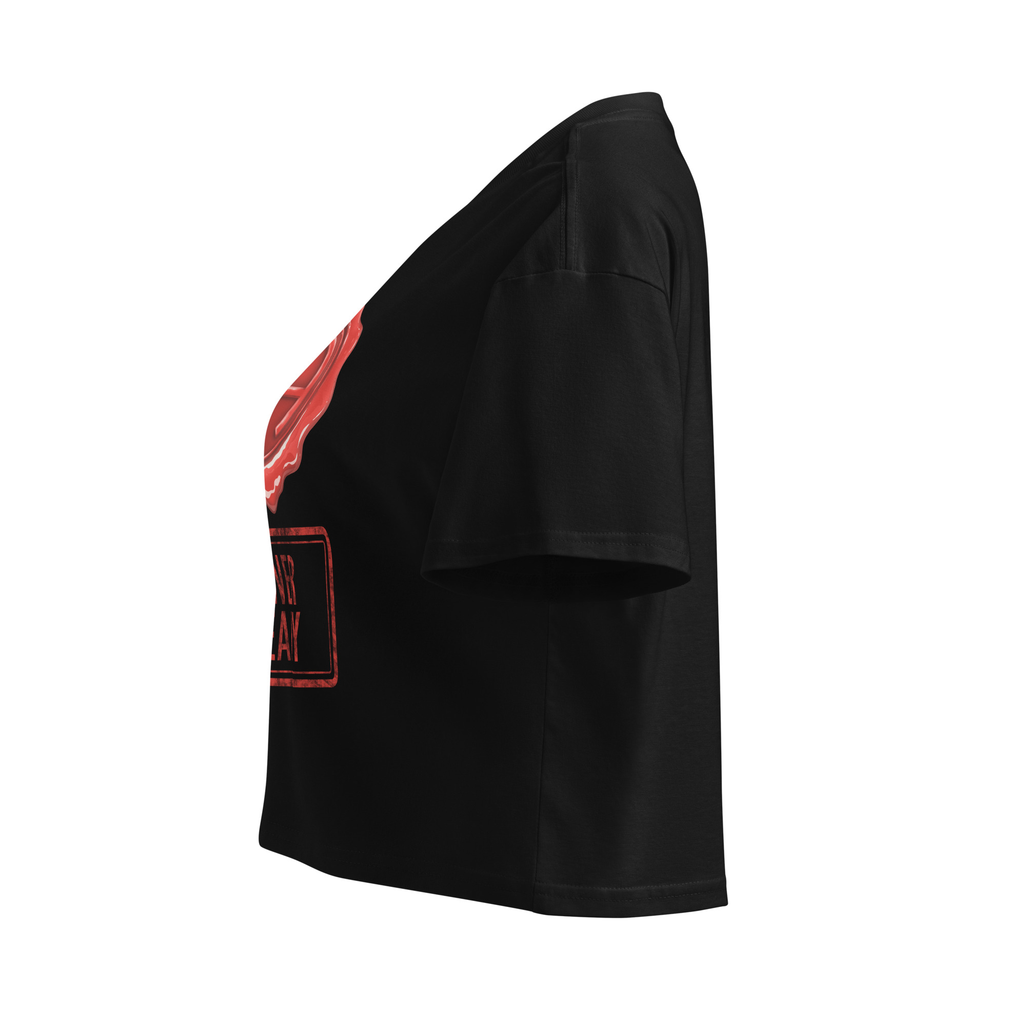 Win Stamp Red | Women’s crop top - Image 3