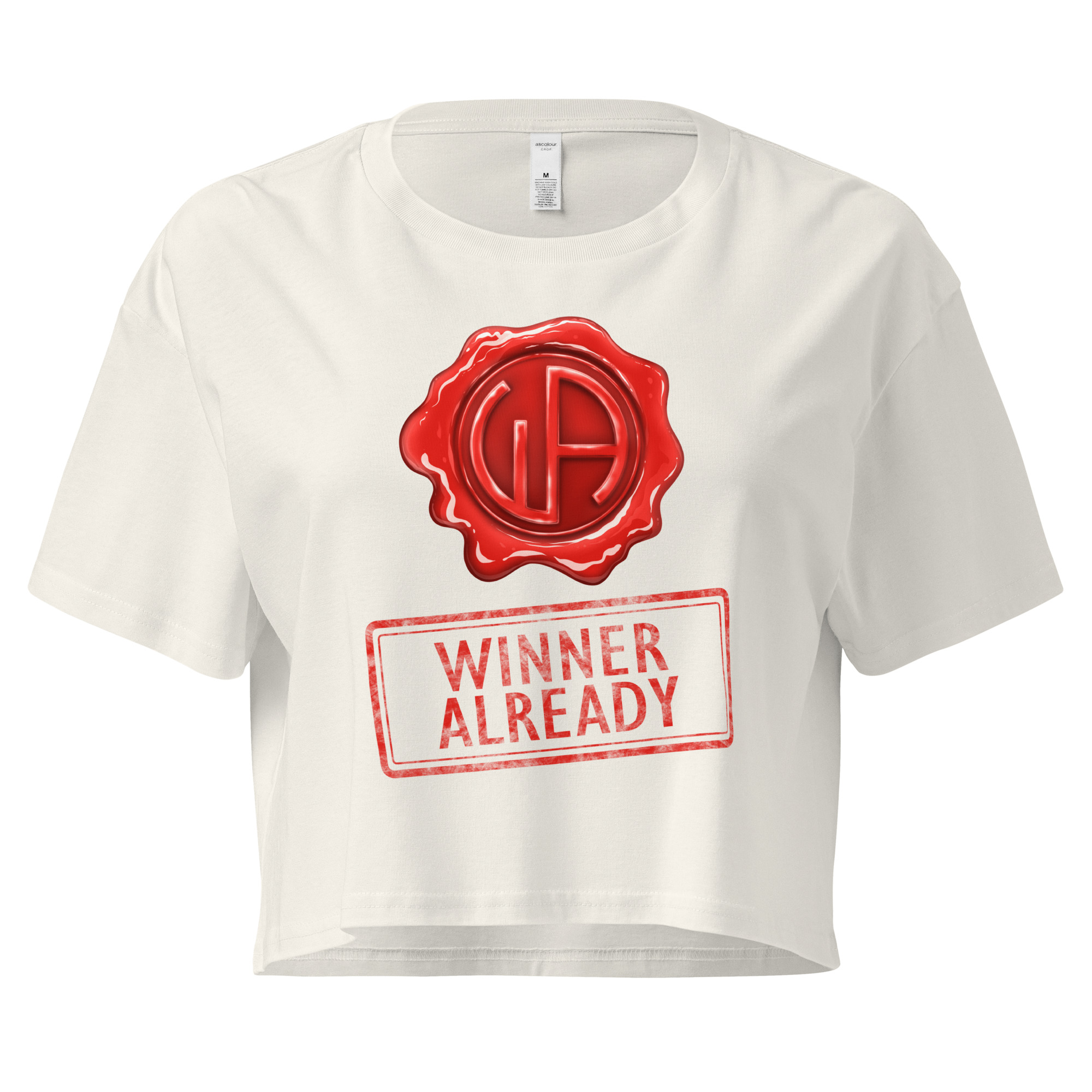 Win Stamp Red | Women’s crop top - Image 9
