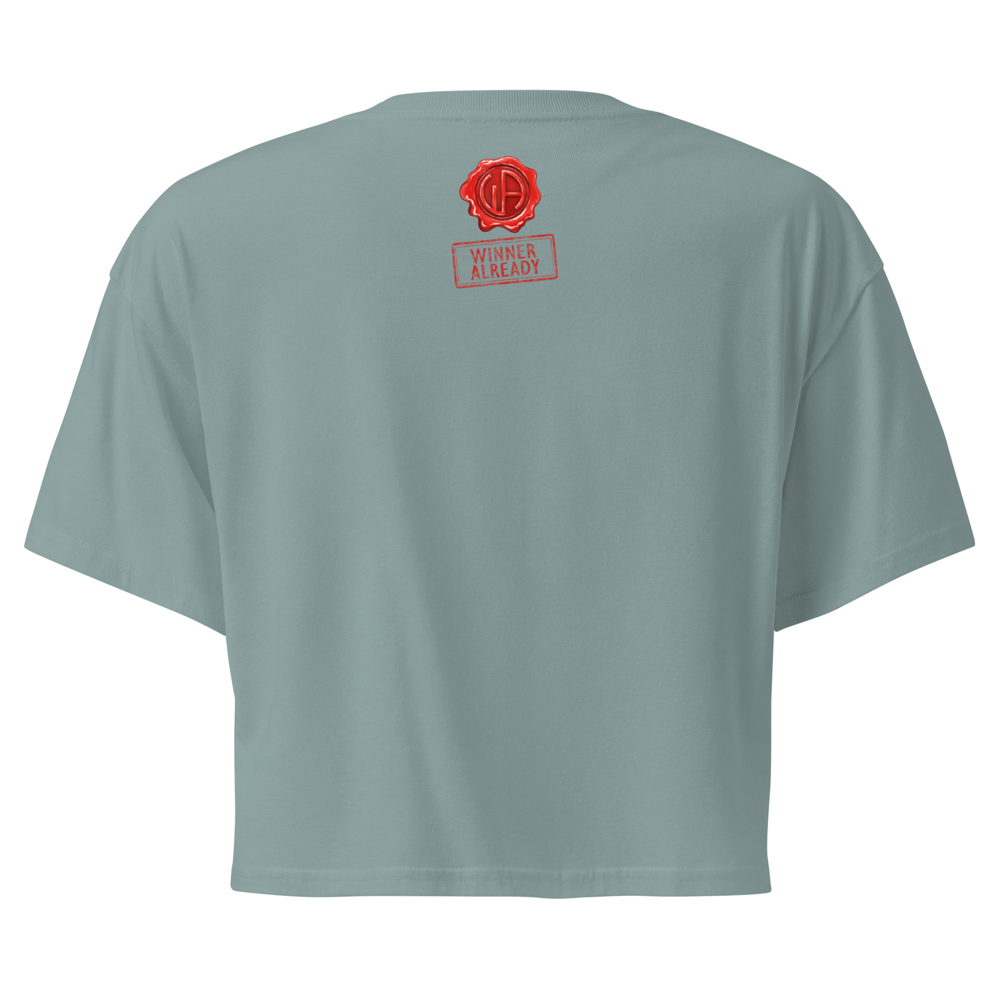 Win Stamp Red | Women’s crop top - Image 6