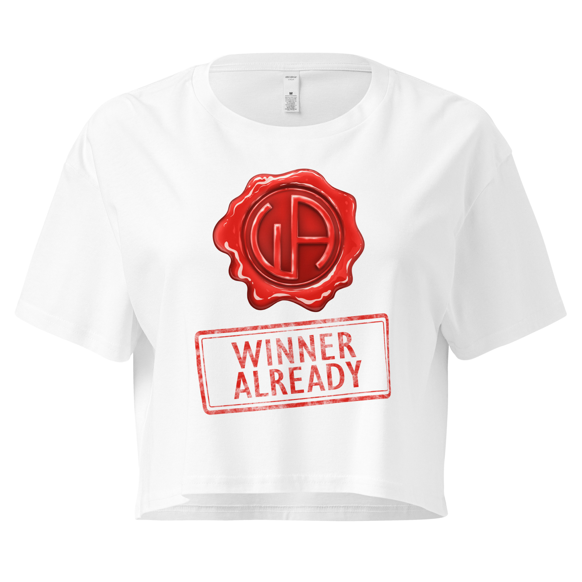 Win Stamp Red | Women’s crop top - Image 13