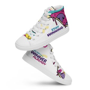 Stay Winning | Women’s high top canvas shoes