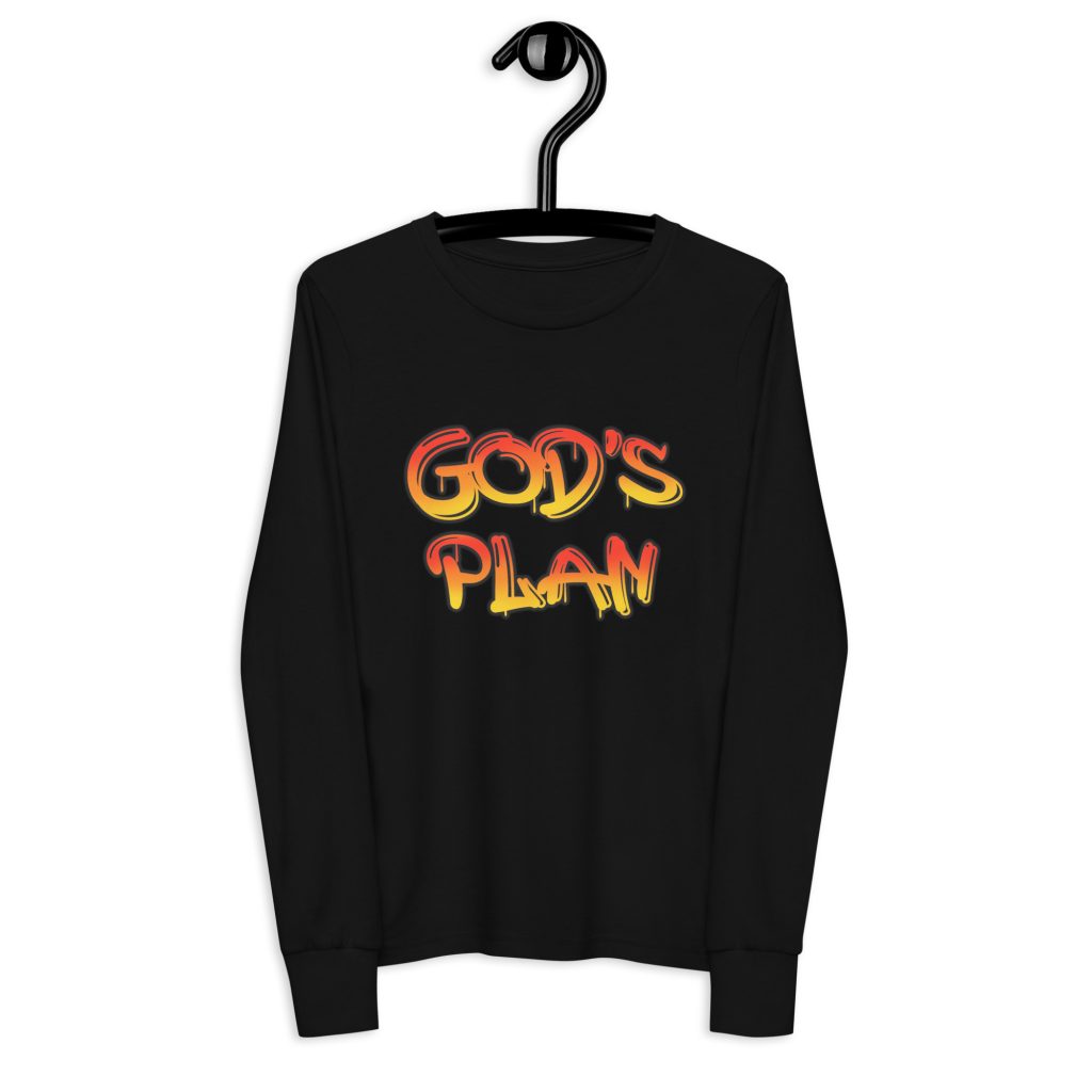 God's Plan | Youth long sleeve tee