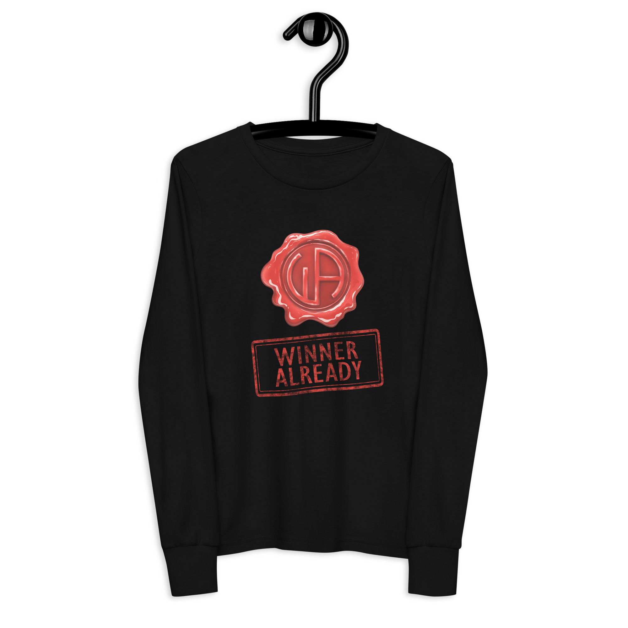 Win Stamp Red | Youth long sleeve tee